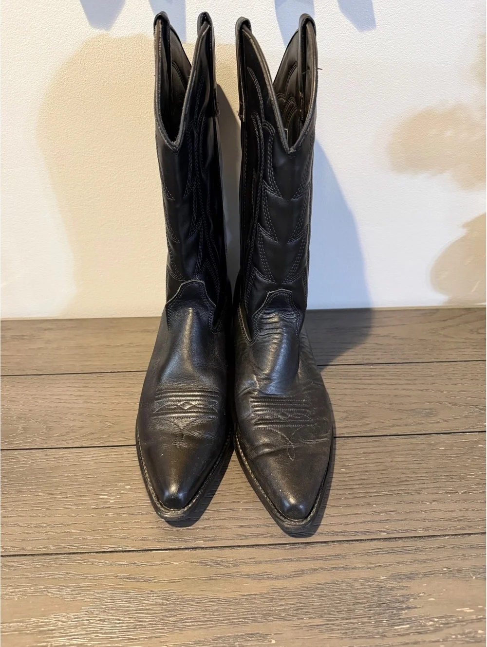 Capezio Black Leather Western Boots Women’s Size 11